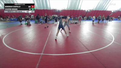 126-128 B Round 1 - Cooper Brems, Xavier-Cedar Rapids vs Jeremiah Castillo, Roncalli