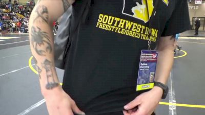 100 lbs Cons. Semis - Luke Walsh, Powerhouse Wrestling Club vs Hudson Cox, Moen Wrestling Academy