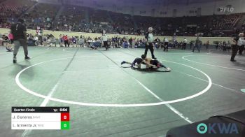 58 lbs Quarterfinal - Jack Cisneros, Skiatook Youth Wrestling 2022-23 vs Lucas Armenta Jr., Piedmont