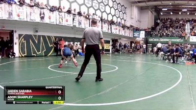 132 lbs Quarterfinal - Jaiden Sarabia, Toledo Whitmer vs Adom Sharpley, Solon