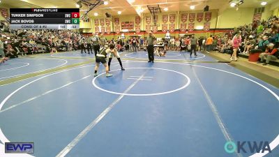 100 lbs Consi Of 8 #2 - Tukker Simpson, Salina Wrestling Club vs Jack Bovos, Salina Wrestling Club