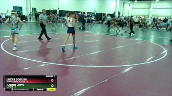 106 lbs Round 7 (10 Team) - Aaron Lowe, Lapeer vs Lucas Dobush, Oswego High School