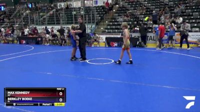 98 lbs Cons. Semi - Max Kennedy, NY vs Berkley Boeke, IA