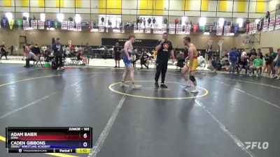 165 lbs Quarterfinal - Adam Baier, Iowa vs Caden Gibbons, Sebolt Wrestling Academy