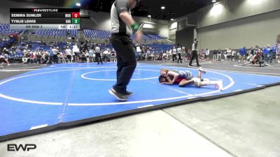 76-73 lbs Rr Rnd 3 - Semira Sumler, Mighty Bluebirds vs Tynlie Lewis, Unattached