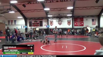 3 lbs Quarterfinal - Dash Douglas, WBNDD vs Henry Kirchner, Keokuk Kids Wrestling Club