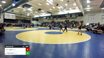 123 lbs Round Of 32 - Elijah Lowe, Lake Gibson (FL) vs Julian Sanchez, Ponderosa