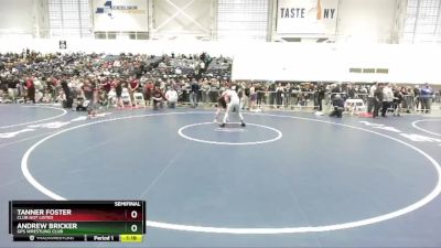 120 lbs Semifinal - Andrew Bricker, GPS Wrestling Club vs Tanner Foster, Club Not Listed