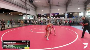 110 lbs Champ. Round 1 - Mira Hernandez, ONE Wrestling Academy vs Laila Abarca, Best Trained Wrestling
