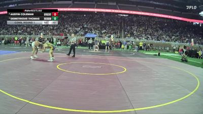 D1-150 lbs Cons. Round 1 - Austin Coleman, Byron Center HS vs Demetrious Thomas, Rochester Adams