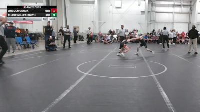 96 lbs Round 5 (8 Team) - Lincoln Genua, Warhawks vs Chase Miller-Smith, Neighborhood Wrestling