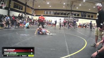 70 lbs Cons. Round 3 - Aria Bushaw, Carolina Reapers vs Fisher Smouse, Eastside Youth Wrestling