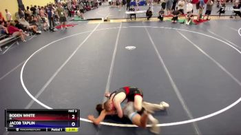157 lbs Champ. Round 3 - Boden White, IA vs Jacob Taplin, MN