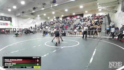 215 lbs Cons. Round 1 - Ethan Ono, Dos Pueblos vs Max Avshalomov, Calabasas