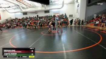 155 A & B Quarterfinal - Brogan King, Rocky Mountain Middle School vs Zaidyn Martin, Laurel Middle School