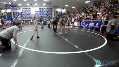 52-57 lbs Rr Rnd 2 - Emilie Lawler, Midwest City Bombers Youth Wrestling Club vs Avery Murray, El Reno Wrestling Club