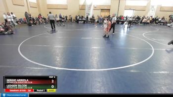 66 lbs Cons. Round 3 - Ledgen Silcox, Payson Lion Wrestling Club vs Sergio Arriola, Payson Lion Wrestling Club