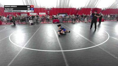 115 lbs Cons. Quarters - Karah Arnold, Alber Athletics vs Olivia Hay, Askren Wrestling Academy