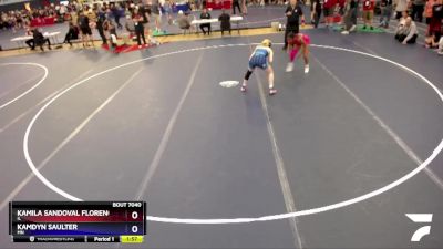 118 lbs Quarterfinal - Kamila Sandoval Florencio, IL vs Kamdyn Saulter, MN