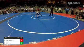 40 lbs Final - Lane McClintock, Iowa Elite WC vs Brayden Ruiz, Pomona Elite