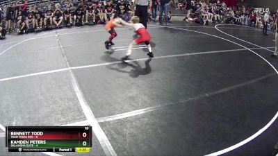 55 lbs Round 4 (6 Team) - Kamden Peters, Oklahoma Elite vs Bennett Todd, Team Texas Red