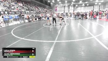 95 lbs Semifinal - Olivia Hernandez, Beaver Dam WC vs Layla Stroh, Prometheus WC