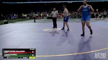 D3-285 lbs Champ. Round 1 - Logan Russell, Madison HS vs Christopher Galloway, Ida HS