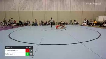 100 lbs Rr Rnd 3 - Zechariah Tecumseh, Mojo Grappling Academy 14U vs Keagan Sieracki, Team Texas 14U