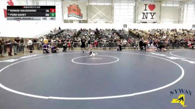 45 lbs Cons. Round 2 - Rowan Kuligowski, Club Not Listed vs Ford Davey, B2 Wrestling Academy