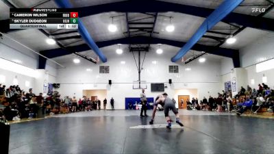 JH 132 lbs Quarterfinal - Skyler Dudgeon, Ocean Springs JH vs Cameron Wilson, Robertsdale JH