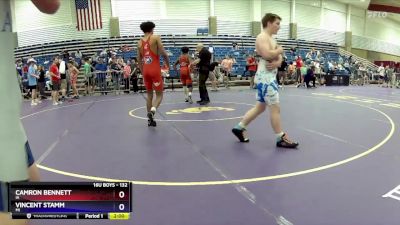 132 lbs Cons. Round 2 - Camron Bennett, IA vs Vincent Stamm, MI