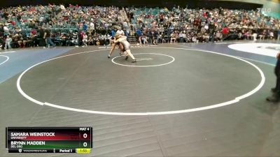 140 lbs Semifinal - Brynn Madden, Del Oro vs Samara Weinstock, University