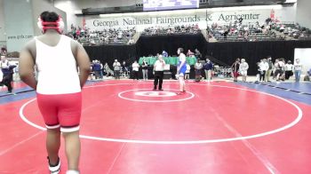 260 lbs Quarterfinal - Zymarion Anderson, Social Circle USA Takedown vs Hunter Woelfel, Etowah Junior Eagle Wrestling Club