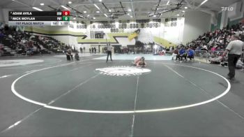 215 lbs 1st Place Match - Mick Moylan, Poway vs Adam Avila, Brawley