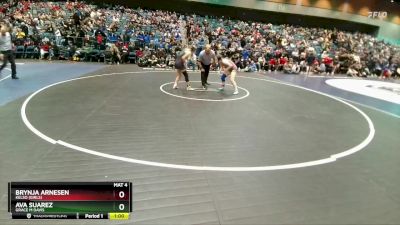 130 lbs Cons. Round 2 - Ava Suarez, Grace M Davis vs Brynja Arnesen, Kelso (Girls)