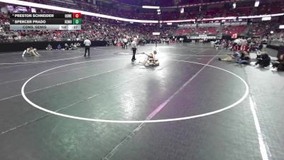 138 lbs Cons. Semis - Preston Schneider, Oshkosh West vs Spencer Prado, Kettle Moraine