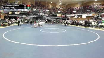 120 lbs 1st Place Match - Roman Tuttle, Gypsum-Southeast Of Saline HS vs Xzephren Donner, Russell HS