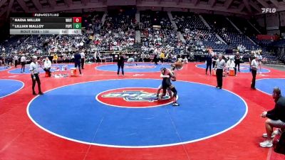 130 lbs 3rd Place Match - Lillian Malloy, Pope vs Nadia Miller, Whitewater