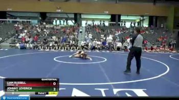 106 lbs Quarterfinals (8 Team) - Liam Russell, Harrah vs Johnny Leverich, Cushing