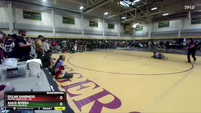 100 lbs Quarterfinal - Dylan Sandness, MATPAC Wrestling - ND vs Kaius Rivera, Montana Disciples