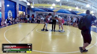 175 lbs Round 1 (8 Team) - Sadman Chowdhury, Alpha WC vs Landon Martin, Altamonte WC