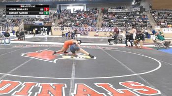 190 lbs Cons. Round 1 - Gunner Patrick, Grant County vs Henry Morales, Dixie Heights