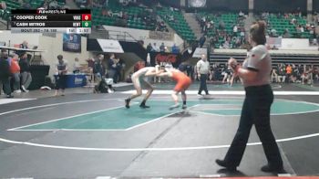 7A 190 lbs Quarterfinal - Cash Mitros, Hewitt-Trussville vs Cooper Cook, Vestavia Hills