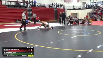 113 lbs Semifinal - Everett Kahn, Iowa City, Liberty vs Kolton Grotegut, Waukon