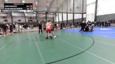 Junior GR - 285 lbs Champ. Round 3 - Aiden Marquez, Hood River Valley High School Wrestling vs Jacob Krause-Henifin, Tumwater Wrestling Club