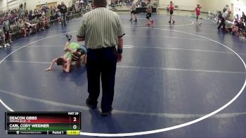 85 lbs Round 5 (6 Team) - Deacon Gibbs, Indiana Blue vs Carl Cody Weidner, Illinois Gold