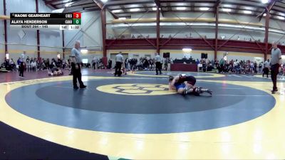 145 lbs Quarterfinal - Alaya Henderson, Canon-McMillan vs Naomi Gearheart, Crestview HS
