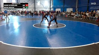 Silver 184 lbs Champ. Round 1 - Bryan Weston, North Iowa Area Community College vs Gianni Sutherland, Hawkeye Community College