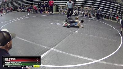 55 lbs Round 3 (6 Team) - Jag O`Brien, Utah vs Aiden Mehlhaff, South Dakota Thunder