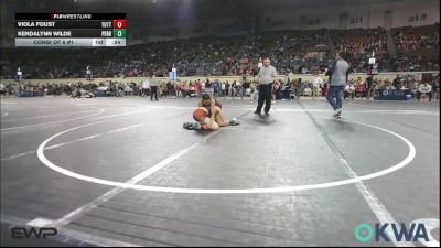 98 lbs Consi Of 8 #1 - Viola Foust, Tuttle Wrestling Club vs Kendalynn Wilde, Perry Wrestling Academy